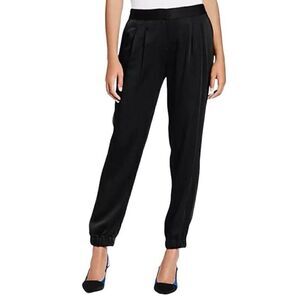 Kate Spade Cinch Bottom Tuxedo Style Jogger Pants Black Size 12